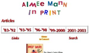 Aimee Mann In Print