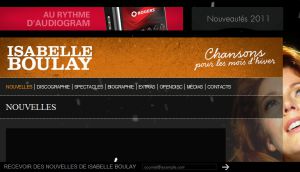 Site officiel www.isabelleboulay.com