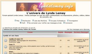 L'univers de Lynda Lemay :: Index