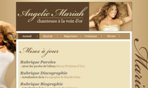 Site sur la chanteuse Mariah Carey - Angelic Mariah