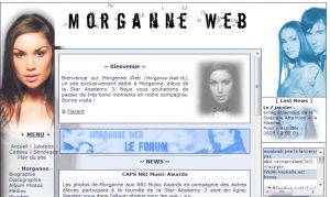 __ Bienvenue sur Morganne Web __ un site de fans dédié à Morganne de la Star Academy 3 __