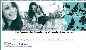 Bienvenue sur le forum de Victoria Petrosillo