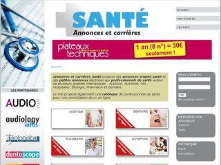 Site officiel : http://www.annonces-carrieres-sante.com