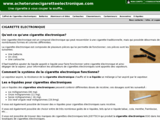 Site officiel : http://acheterunecigaretteelectronique.com