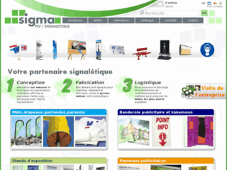 Sigma Signalisation – sélection de  drapeau publicitaire 