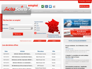 Site officiel : http://emploi-infirmier.actusoins.com