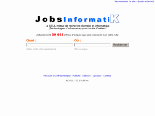 Emploi informatique