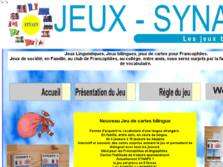 Site officiel : http://www.jeux-synaps.fr/