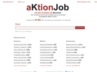 Site officiel : http://www.aktionjob.ca/