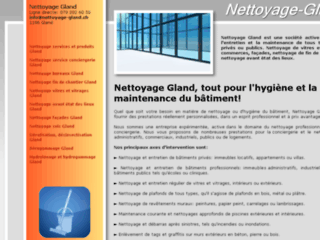 Site officiel : http://www.nettoyage-gland.ch