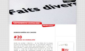 Site officiel : http://www.cahiersdujournalisme.net