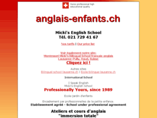 Site officiel : http://www.anglais-enfants.ch