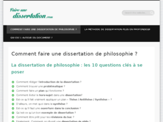 Faire une dissertation