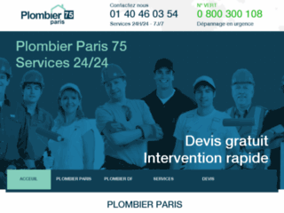 Site officiel : http://plombiers-paris-75.com/