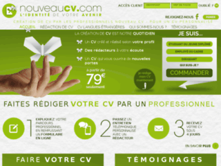 Nouveau CV – réalisation cv par professionnel