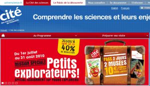 Site officiel : http://www.cite-sciences.fr