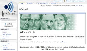 Site officiel : http://fr.wikiquote.org