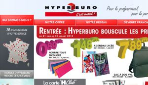 Hyperburo Pour le professionnel Pour le particulier - Accueil