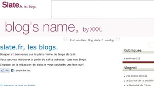 Site officiel : http://blog.slate.fr