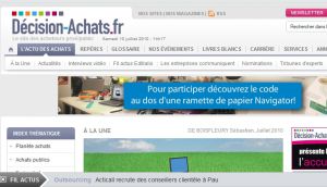 Site officiel : http://www.decision-achats.fr