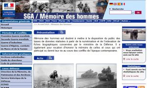 Site officiel : http://www.memoiredeshommes.sga.defense.gouv.fr