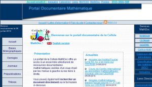 Site officiel : http://mathdoc.emath.fr