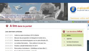 Site Officiel www.e-picardie.net le portail des entreprises en Picardie