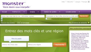 Site officiel : http://recherche.monster.ca