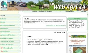 Site officiel : http://www.webagri14.com