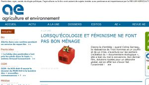 Site officiel : http://www.agriculture-environnement.fr