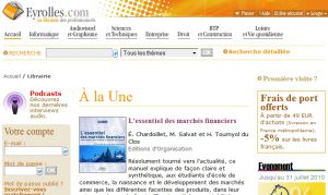 Site officiel : http://www.eyrolles.com