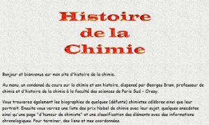 Histoire de la chimie