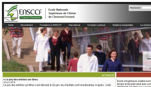 Site officiel : http://www.ensccf.fr