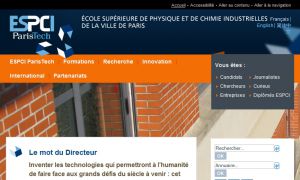 Site officiel : http://www.espci.fr