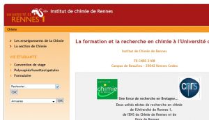 Site Officiel www chimie univ-rennes1 fr