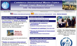 Commerce International Master France Afrique Cours Bourses études