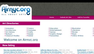 Airnyc: Art Directory - Arts and Culture Online