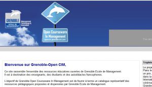 Open Courseware in Management de Grenoble EM