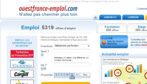 Site officiel : http://www.ouestfrance-emploi.com