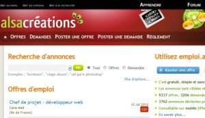 Site officiel : http://emploi.alsacreations.com