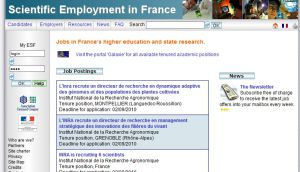 Site officiel : http://www.emploi-scientifique.info