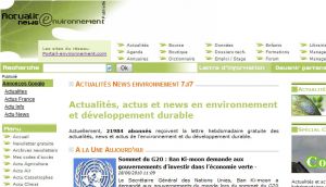 Site officiel : http://www.actualites-news-environnement.com