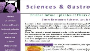 Site officiel : http://www.sciencesetgastronomie.com