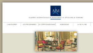 AIM - AIM THE ACADEMY  -  Ecole Internationale de Management Hôtelier, Paris, France 