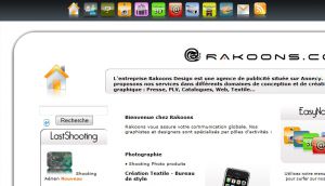 Rakoons agence de marketing, communication, publicité sur annecy : Shooting Photo, Textile bureau de style, Textile, Webdesign, Catalogue, Tournage, DVD, Clip pour le WEB, architecture 3D...