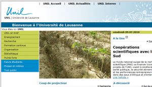 Site Officiel www unil ch