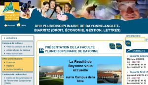 Site Officiel ufr-pluribab univ-pau fr