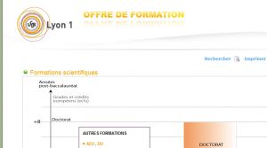 Site officiel : http://offre-de-formations.univ-lyon1.fr