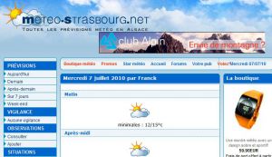 Site officiel : http://www.meteo-strasbourg.net