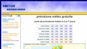 prévisions météo à 5 et 7 jours en france gratuite